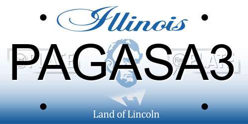 PAGASA3 Illinois License Plate