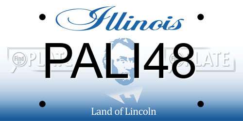 PALI48 Illinois License Plate