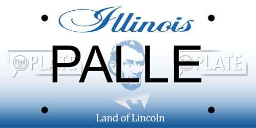PALLE Illinois License Plate