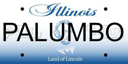 PALUMBO Illinois License Plate