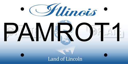 PAMROT1 Illinois License Plate