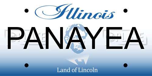 PANAYEA Illinois License Plate