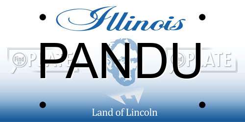 PANDU Illinois License Plate