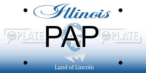 PAP Illinois License Plate