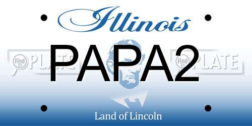 PAPA2 Illinois License Plate