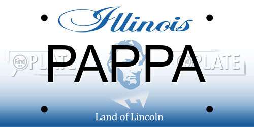 PAPPA Illinois License Plate