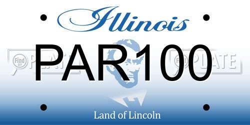 PAR100 Illinois License Plate