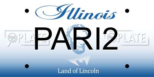 PARI2 Illinois License Plate