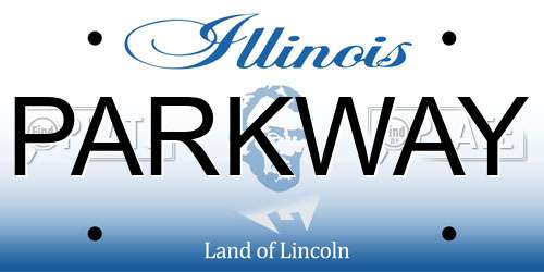PARKWAY Illinois License Plate