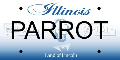 PARROT Illinois License Plate