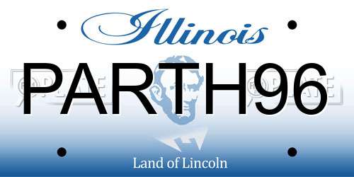 PARTH96 Illinois License Plate