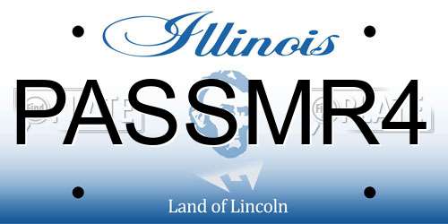 PASSMR4 Illinois License Plate