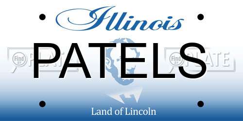 PATELS Illinois License Plate