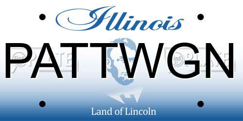 PATTWGN Illinois License Plate