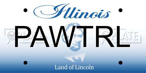 PAWTRL Illinois License Plate