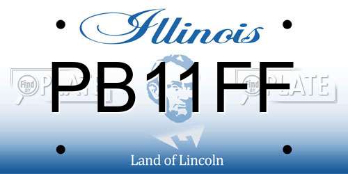 PB11FF Illinois License Plate