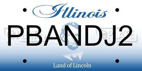 PBANDJ2 Illinois License Plate