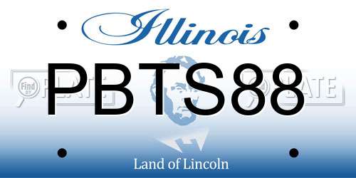 PBTS88 Illinois License Plate