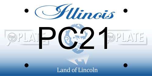 PC21 Illinois License Plate