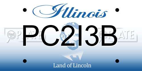 PC2I3B Illinois License Plate