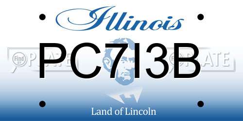 PC7I3B Illinois License Plate