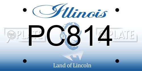 PC814 Illinois License Plate