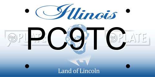 PC9TC Illinois License Plate