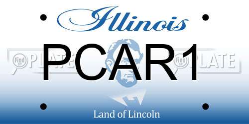 PCAR1 Illinois License Plate