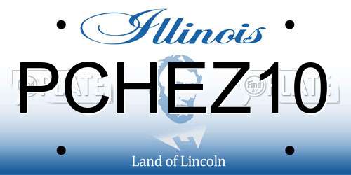 PCHEZ10 Illinois License Plate
