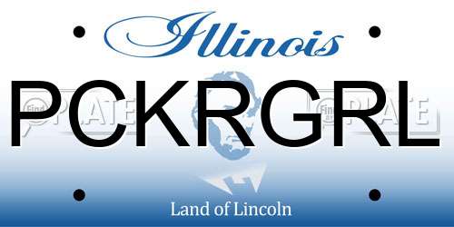 PCKRGRL Illinois License Plate