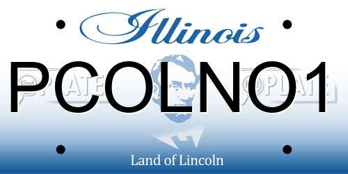 PCOLNO1 Illinois License Plate