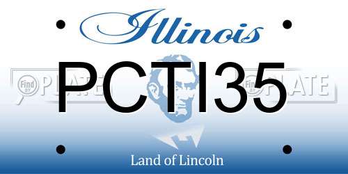 PCTI35 Illinois License Plate
