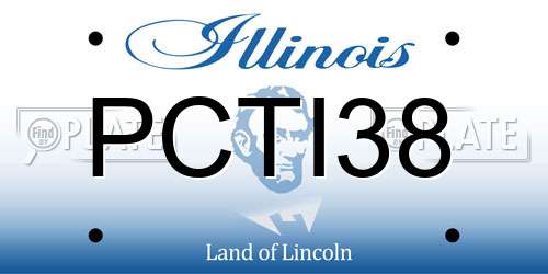 PCTI38 Illinois License Plate