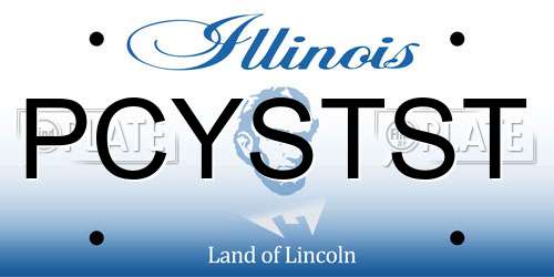 PCYSTST Illinois License Plate