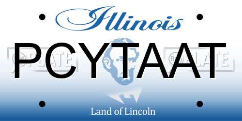 PCYTAAT Illinois License Plate