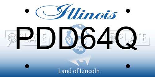 PDD64Q Illinois License Plate