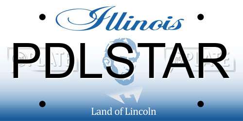 PDLSTAR Illinois License Plate