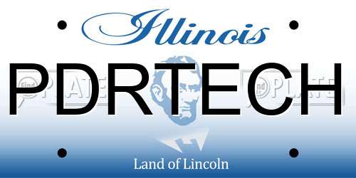 PDRTECH Illinois License Plate
