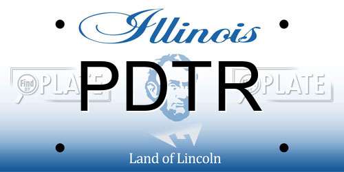 PDTR Illinois License Plate