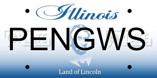 PENGWS Illinois License Plate