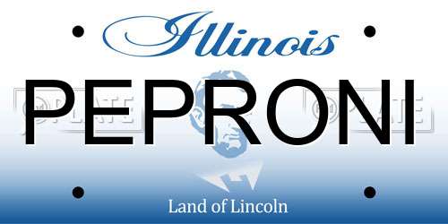 PEPRONI Illinois License Plate