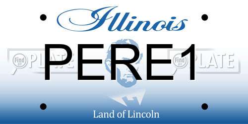 PERE1 Illinois License Plate