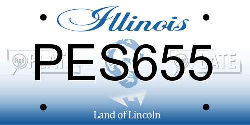 PES655 Illinois License Plate