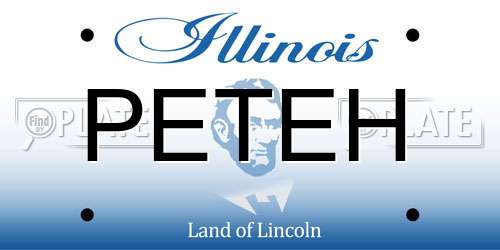 PETEH Illinois License Plate