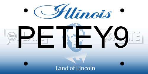 PETEY9 Illinois License Plate