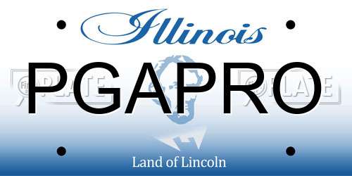 PGAPRO Illinois License Plate