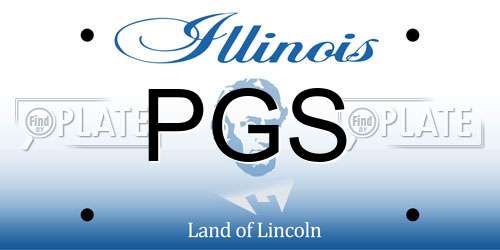 PGS Illinois License Plate
