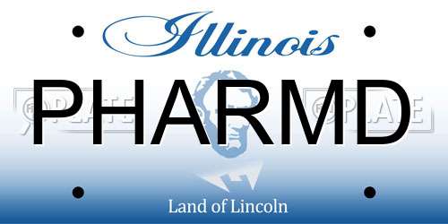 PHARMD Illinois License Plate