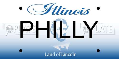 PHILLY Illinois License Plate