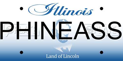 PHINEASS Illinois License Plate